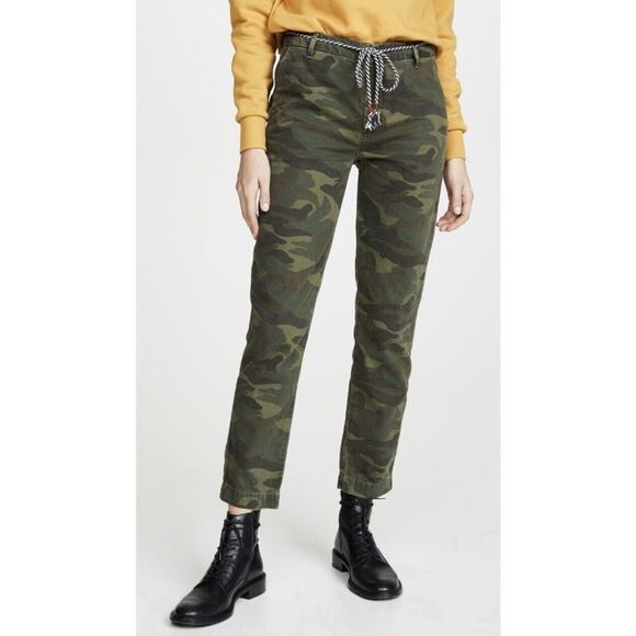 NWT Sundry Camo Spruce Green Clean Straight Cotton Trouser Pants - Picture 1 of 8